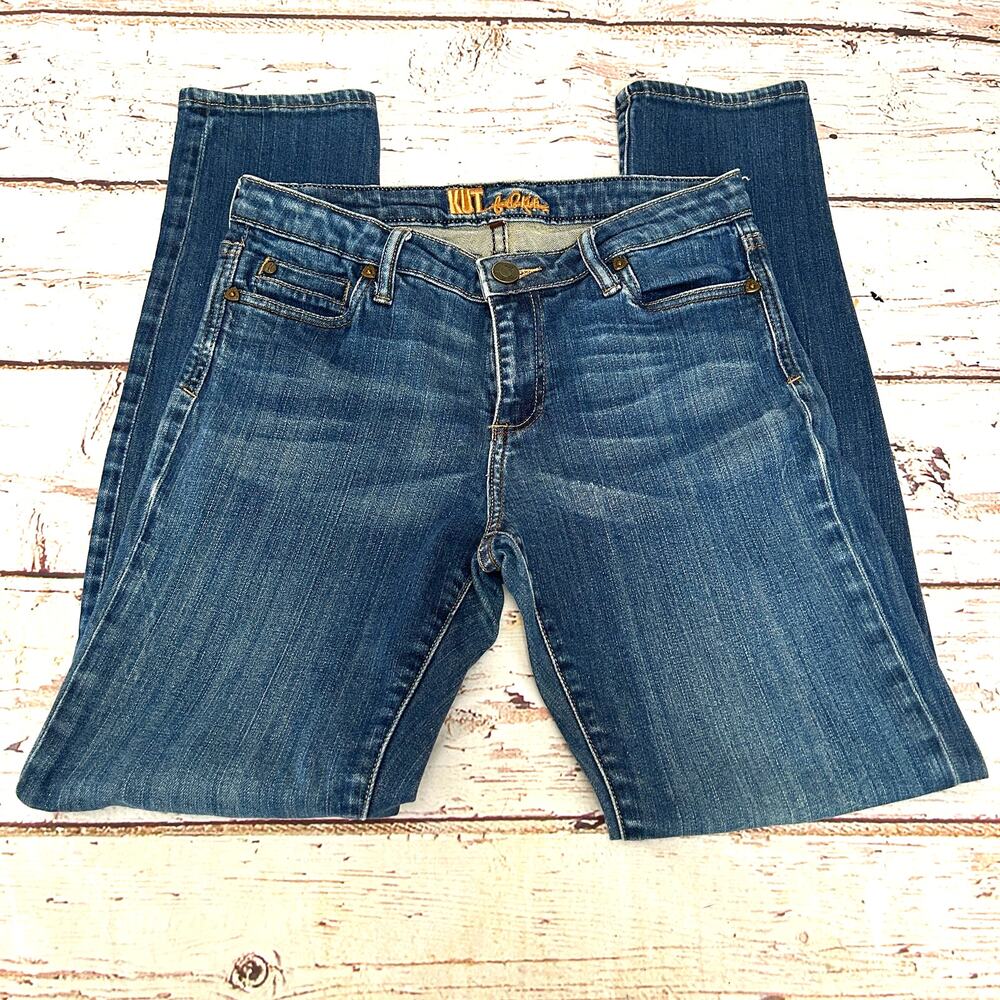 KUT FROM THE KLOTH Size 6 Dark Wash Skinny Jeans Mia Fab Ab Stretch